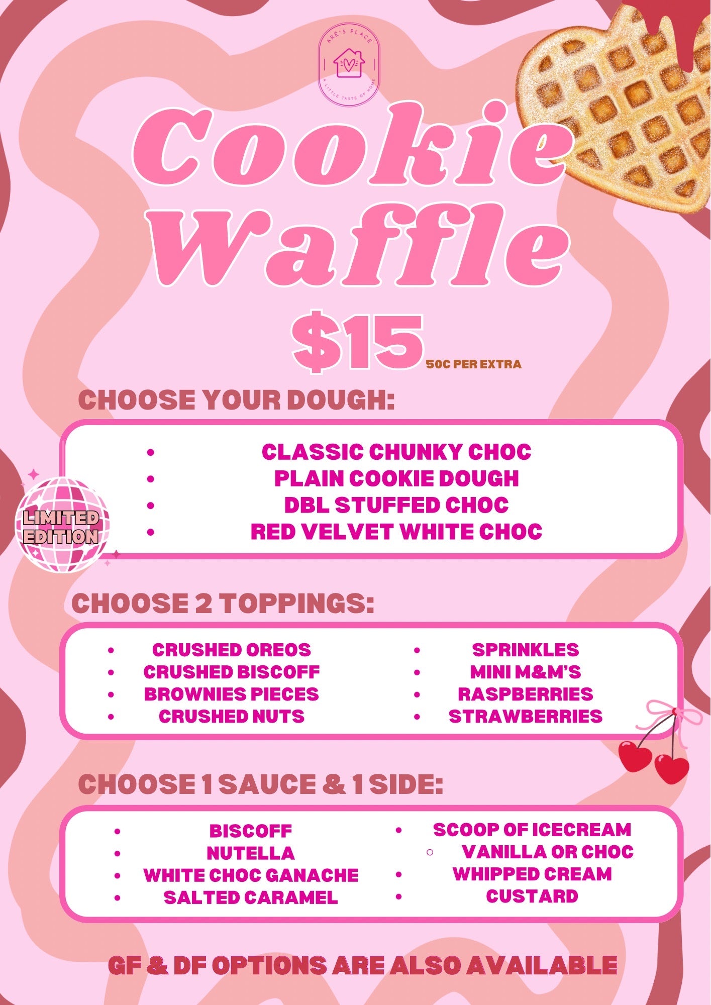 Pre Purchase Cookie Waffle with the lot